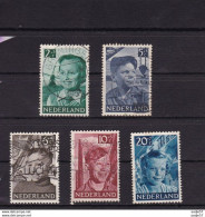 Netherlands Pays-Bas 1951 NVPH Nr 573/577 Used - Usados