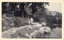 CP29. Vintage Postcard.  In The Rock Gardens, Preston Park. Brighton - Brighton