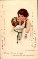 Carte 1919 Illustration Enfants Signée Bompard "si Mes Camarades Me Voyaient !" - Bompard, S.