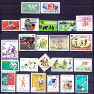 Field Hockey, Sports, 23 Different MNH Stamps Collection - Jockey (sobre Hierba)