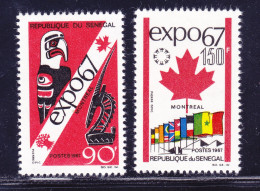 SENEGAL N°  295 & 296 ** MNH Neufs Sans Charnière, TB (D7588)  Exposition De Montréal - 1967 - Senegal (1960-...)