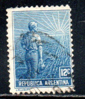 ARGENTINA 1911 AGRICULTURE 12c USED USADO OBLITERE' - Used Stamps