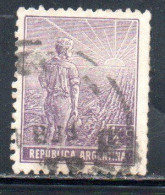 ARGENTINA 1911 AGRICULTURE 1/2c USED USADO OBLITERE' - Gebruikt