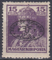 Hongrie Debrecen 1919 Mi 38b * Roi Charles IV (A12) - Debrecen