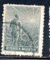 ARGENTINA 1911 AGRICULTURE 10c USED USADO OBLITERE' - Usati