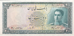 Iran 200 Rials, P-51 (1951) - UNC - RARE - Iran