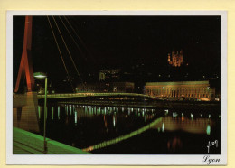 69. LYON (5) La Passerelle / Le Palais De Justice / Fourvière Illuminés (voir Scan Recto/verso) - Lyon 5