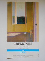 Affiche D'exposition " Leonardo CREMONINI " Galerie Le Point Monaco Monte-Carlo 20 Juin Au 8 Août 1989 - Plakate