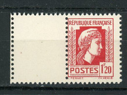 FRANCE - MARIANNE D'ALGER - N° Yvert 638** BORD DE FEUILLE - 1944 Gallo E Marianna Di Algeri