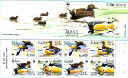 Aland - Faune - Protection De La Nature - Canard Eider De Steller - Carnet - Aland - Ålandinseln