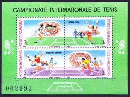 Romania 1988 MNH SS, International Tennis Championships, Sports - Tenis