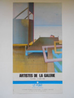 Affiche D'exposition " Leonardo CREMONINI " Galerie Le Point Monaco Monte-Carlo 18 Avril Au 9 Juin 1989 - Plakate