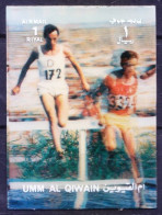 Umm Al Qiwain 1972 MNH, Steeplechase, Olympic Games, 3D Odd Unusual Stamp - Atletica