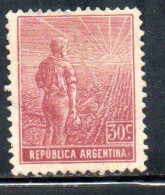 ARGENTINA 1911 AGRICULTURE 30c MH - Neufs