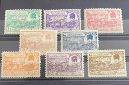 1924 Lausanne Treaty Of Peace Stamps MH (unfolded) Isfila 1129/1136 - Ongebruikt