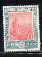 ARGENTINA 1912 1913 AGRICULTURE 1p USED USADO OBLITERE' - Gebraucht