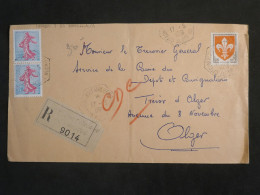 DM2 ALGERIE  BELLE LETTRE+ +AFF.  HEXAG.  INTERESSANT+ + - Storia Postale