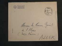 DM2 ALGERIE  BELLE LETTRE 1959 PETIT BUREAU TIZI  OUZOU+AFF.  HEXAG.  INTERESSANT+ + - Lettres & Documents