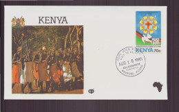 Kenya, Enveloppe Avec Cachet Commémoratif " Visite De Jean-Paul II, Nairobi Le 16 Août 1985 - Kenia (1963-...)