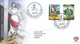 Malta 2022 San Gwann Myths & Legends Calypso EUROPA FDC Cover - 2022