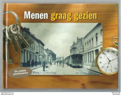 -LADE 80 -  10-5 -MENEN GRAAG GEZIEN DE OUDSTE PRENTKAARTEN - 158 BLZ. MET PRENTKAARTEN - Hardcover - Menen