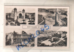 Algérie - SOUVENIR D' ORAN Multivues 4 Vues CATHEDRALE - GENERALE DU PORT - HOTEL  DE VILLE - PLACE MARECHAL FOCH CPA - Oran