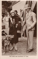 Duke & Duchess Of York Union Jack Flag Event Dog Tucks Postcard - Royal Families