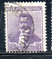 ARGENTINA 1916 FRANCISCO NARCISO DE LAPRIDA 1/2c USED USADO OBLITERE' - Used Stamps