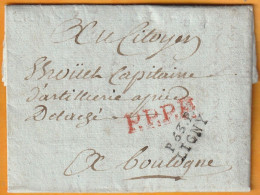 1804 - Marque Postale P53P Port Payé Sur Lettre Avec Corresp Paternelle De 3 Pages De LIGNY, Meuse Vers BOULOGNE - 1801-1848: Voorlopers XIX