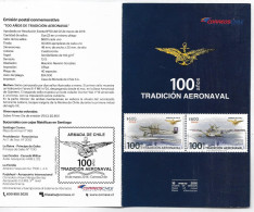 #2641 CHILE 2016 MILITARIA NAVY AIR FORCE TRADITION POST OFFICIAL BROCHURE - Militaria