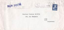 Algérie-1955-Lettre D'ALGER Pour CAEN -14 (France) ..timbre Seul Sur Lettre ...cachet 19-8-1955...Ets Georges Journeau - Covers & Documents