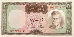 Iran 20 Rials, P-84 (1969) - UNC - Irán