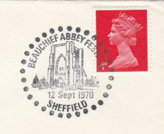 1970 Beauchief ABBEY Festival Sheffield Event Cover Gb Stamps Religion Church - Klöster