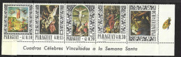 PARAGUAY - 1967 - QUADRI AUTORI VARI - SERIE 8 VALORI -  NUOVA  MNH**(YVERT 883\7+AV 459\61 - MICHEL 1682\9) - Religione