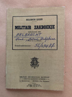 Militair Zakboekje Aelbrecht Paul 1935 1956 Dendermonde Kerkhofstraat  Officierenschool Luchtmacht Nijvel - Documenti