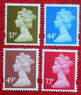 Machin QE II Definitives 37p 44p 49p 72p (Mi 2396-2399) 2006 POSTFRIS MNH ** ENGLAND GRANDE-BRETAGNE GB GREAT BRITAIN - Neufs