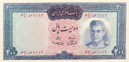 Iran 200 Rials, P-87a (1969) - UNC - Irán