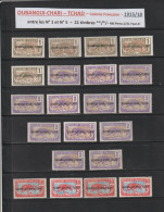 OUBANGUI  -CHARI - TCHAD  - Ex. Colonie Française  - 21 Timbres Neuf ** & * -  N° 1 / 2 / 5 / De 1915/1918    - 2 Scan - Unused Stamps