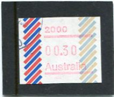 AUSTRALIA - 1984  30c  FRAMA  BARRED EDGE  POSTCODE 2000 (SYDNEY)  FINE USED - Viñetas De Franqueo [ATM]