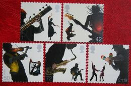 Musicians & Dancers Music Muzik Violin Gita (Mi 2446-2450) 2006 POSTFRIS MNH ** ENGLAND GRANDE-BRETAGNE GB GREAT BRITAIN - Neufs