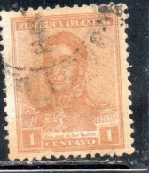 ARGENTINA 1917 JOSE DE SAN MARTIN 1c USED USADO OBLITERE' - Used Stamps