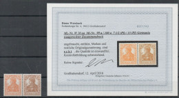 Z212/ Deutsches Reich Zusammendruck W10aa Mit Befund Weinbuch Ungebraucht/ * - Carnets & Se-tenant