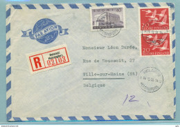 Registered Airpost Helsinki 1956 To Belgium - Sonstige & Ohne Zuordnung