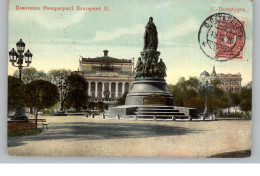 RU 190000 SANKT PETERSBURG, Katharina II Denkmal, 1910 - Rusia