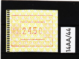 14AA/44  ÖSTERREICH 1983 AUTOMATENMARKEN 1. AUSGABE  24,50 SCHILLING   ** Postfrisch - Machine Labels [ATM]