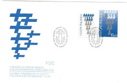 Finland   1987 70th Anniversary Of Independence, Maps Of Finland  Mi 1029-1030   FDC - Cartas & Documentos