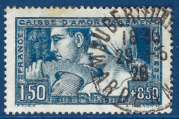France - YT N° 252 C - Oblitéré - Bleu Vert - Signé Brun Avec Certificat - 1928 - Usados