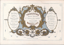  BRUXELLES,BRUSSEL"VERLINDEN -PAPIERWAREN-PAPETIER-FABRIQUE DE REGISTRES"LTHO DAVELUY-145/102MM - Porcelaine