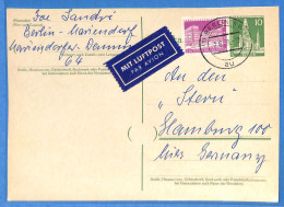 Berlin West 1959 - Entier Par Avion De Berlin - G31364 - Covers & Documents