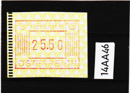 14AA/46  ÖSTERREICH 1983 AUTOMATENMARKEN 1. AUSGABE  25,50 SCHILLING   ** Postfrisch - Machine Labels [ATM]